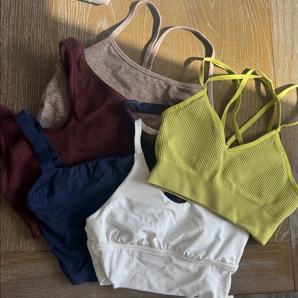 Aerie Women's Bras - Brown, Burgundy, Navy, White, Lime